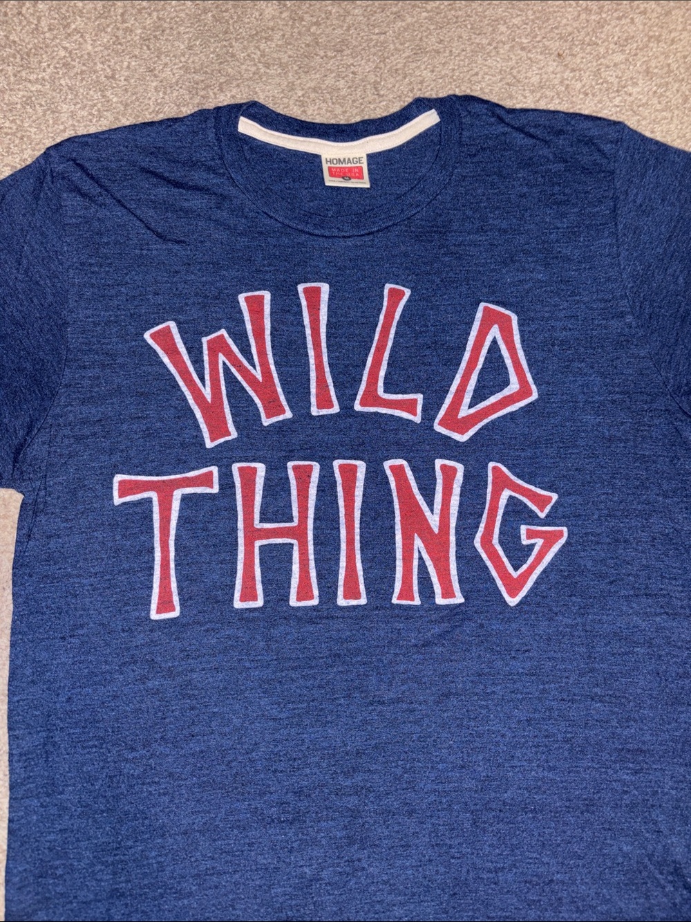 Old School Homage Major League Cleveland Wild Thing tee - Picture 2 of 4